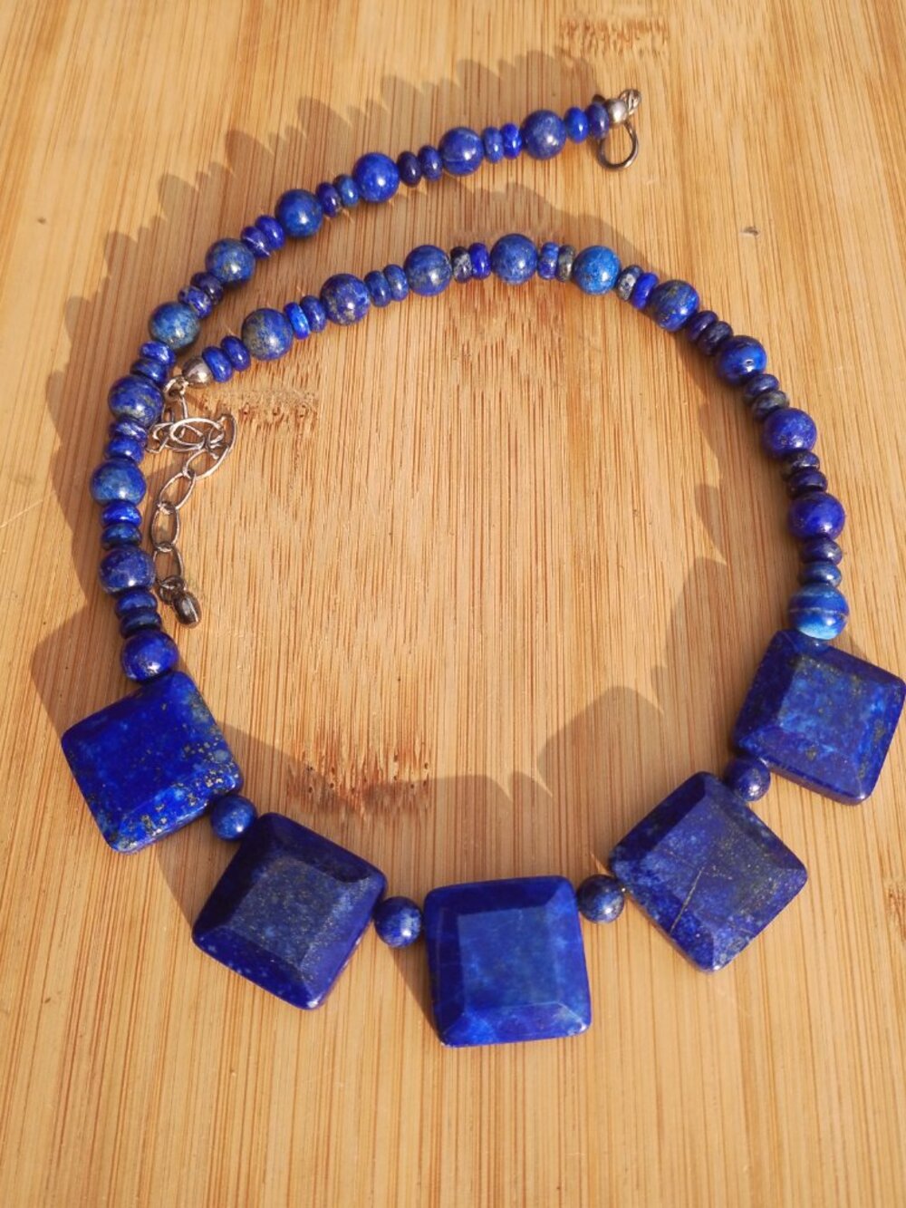 Jay King DTR Lapis southwestern style necklace 925 Sterling Silver